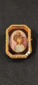 MINIATURE PICTURE IN BROOCH FORM