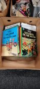 BOX LOT OF OLD TIN TIN BOOKS