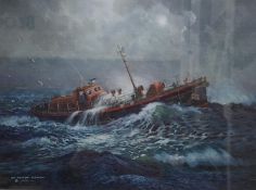 LIMITED EDITION SIGNED PRINT 'DONAGHADEE LIFEBOAT' FRAMED