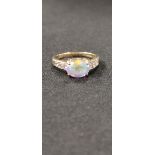 9 CARAT GOLD MYSTIC TOPAZ RING