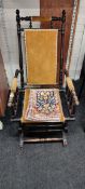 ANTIQUE AMERICAN ROCKING CHAIR