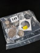 BAG OF SILVER COINS