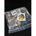 BAG OF SILVER COINS