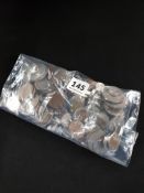 LARGE BAG OF MIXED COINS