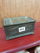 VICTORIAN EMBOSSED JEWELLERY BOX