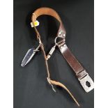 OLD GIRL GUIDE BELT WITH ORGINAL WHISTLE AND PEN