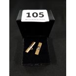 PAIR OF 18 CARAT GOLD CUFFLINKS 4.1 GRMS