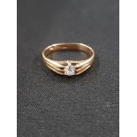 18K GOLD DIAMOND SOLITAIRE RING (HALF CARAT) EXCELLENT QUALITY DIAMOND