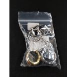 BAG OF 6 SILVER RINGS