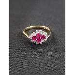 18K RUBY AND DIAMOND RING