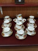 ROYAL ALBERT COUNTRY ROSE TEA SET