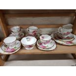 ROYAL ALBERT AMERICAN BEAUTY TEA SET