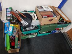 LARGE QUANTITY OF BOX LOTS TO INCLUDE GAME, KITCHENWARE ETC