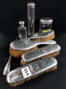 SILVER DRESSING TABLE SET