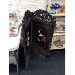 JAPANESE MEIJI PERIOD SHIBAYAMA FIRESCREEN