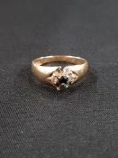 9 CARAT GOLD DRESS RING