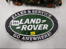 CAST IRON SIGN LAND ROVER