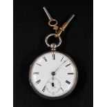 SILVER POCKET WATCH LONDON 1866