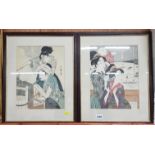 PAIR OF ANTIQUE ORIENTAL PRINTS