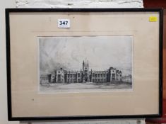 ANTIQUE FRAMED R CRESSWELL BOOK OF QUEENS UNIVERSITY