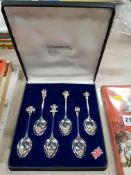 SET OF 6 SILVER PLATED SPOONS