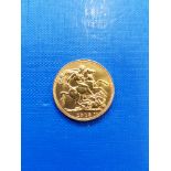 22 CARAT GOLD SOVEREIGN 1913