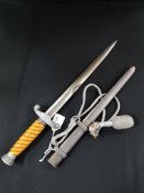 WORLD WAR 2 THIRD REICH/NAZI GERMAN WEHRMACHT ARMY DAGGER, SHEATH AND KNOT