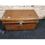 OLD TIN TRUNK