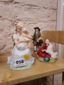 4 VARIOUS FIGURES TO INCLUDE DOULTON