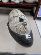 HAND CARVED AFRICAN MASK