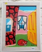 GEORGE SMYTH ART 'THE YELLOW DOOR'