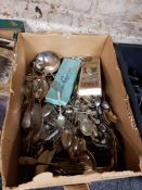 LARGE BOX OF EP CUTLERY