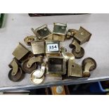 BRASS FURNITURE CASTERS