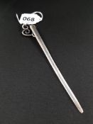 ANTIQUE SILVER BOOKMARK CHESTER 1915-16 26 GMS