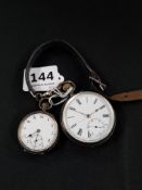 2 SILVER POCKET WATCHES