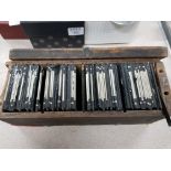 LARGE COLLECTION OF OLD GLASS SLIDES MOSTLY SCOUTS