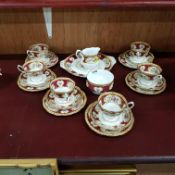 ROYAL ALBERT LADY HAMILTON TEA SET