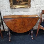 VITORIAN WALNUT DROP LEAF TABLE