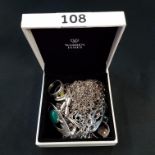 QUANTITY OF SILVER JEWELLERY