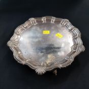 ANTIQUE SILVER SALVER SHEFFIELD 1932 - 313G