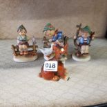 4 HUMMEL FIGURES