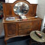 MIRROR BACKED SIDEBOARD TO INCLUDE EPNS CUTLERY