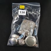 BAG LOT OF SILVER ITEMS