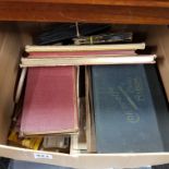 BOX OF PHOTOS, POSTCARDS AND BOOKS