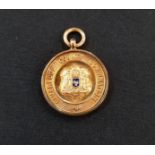 9 CARAT GOLD FOOTBALL MEDAL - F.BLUNDELL - EVERTON 'A' 1936-37