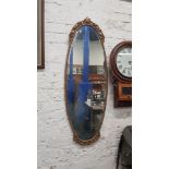 OVAL GILT FRAMED MIRROR