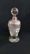 ANTIQUE SILVER MOUNTED PERFUME BOTTLE