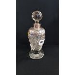 ANTIQUE SILVER MOUNTED PERFUME BOTTLE