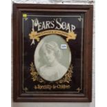 OLD PEARS SOAP FRAMED ADVERTISING PICTURE