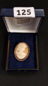 VINTAGE 9 CARAT ROLLED GOLD CAMEO